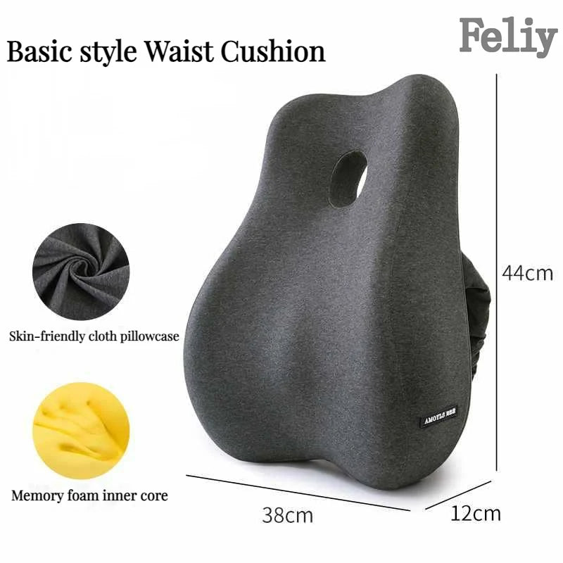 Clariom Memory Foam Seat Cushion – Lumbar & Coccyx Support