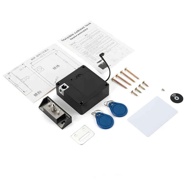 Clariom Smart Drawer Lock – RFID Keyless Cabinet Lock with Auto-Latch