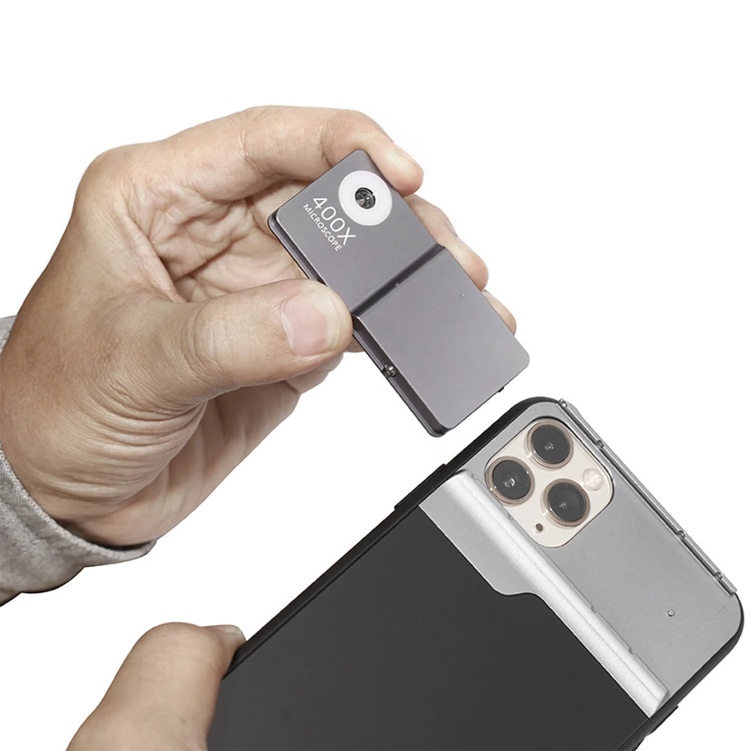 Clariom 400X Phone Microscope – LED Pocket Lens for HD Mobile Exploration
