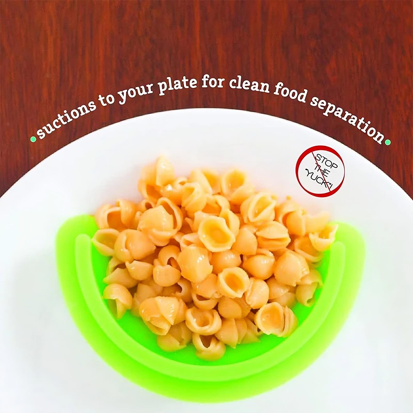 Clariom Silicone Plate Separators – BPA-Free Portion Divider (2-Pack)