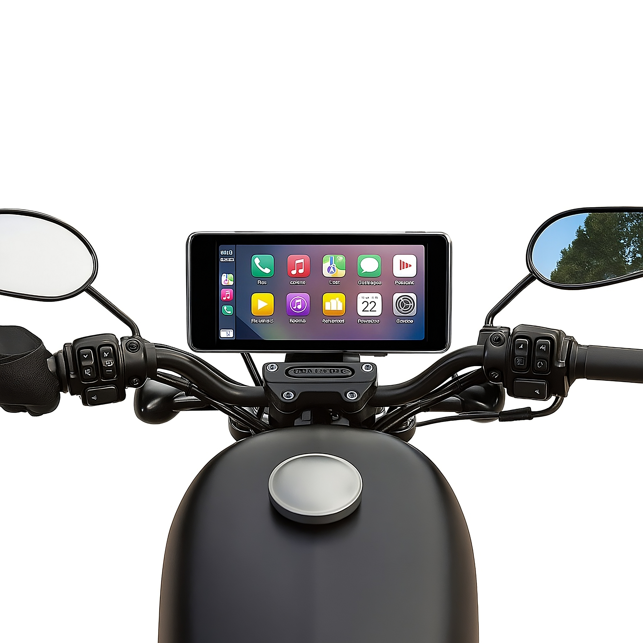 Clariom 7” Motorcycle Display – Wireless CarPlay & Android Auto GPS