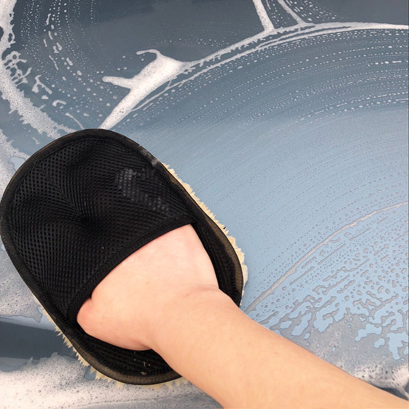 Car Wash Wool Gloves – Premium Soft Scratch-Free Cleaning Mitts