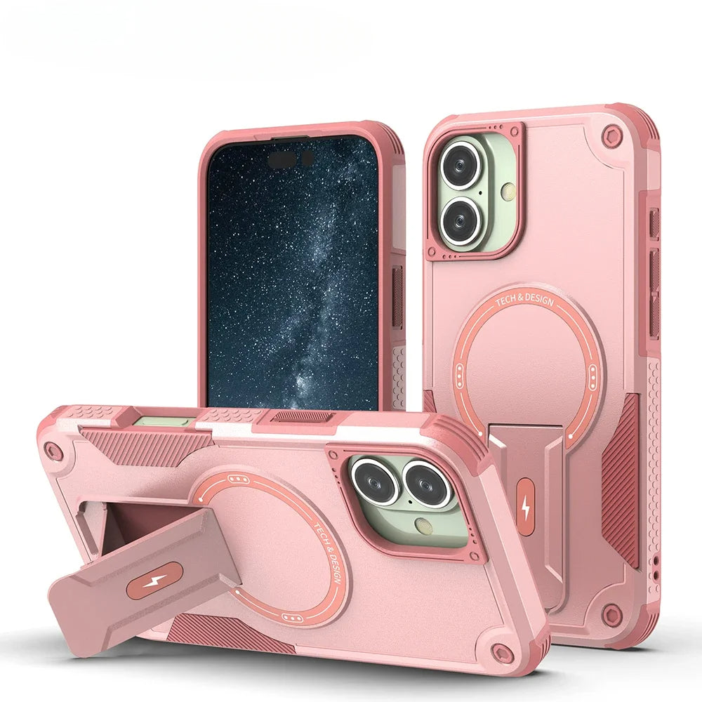 Clariom Shockproof Magnetic iPhone Case – Anti-Fall Corners & Scratch-Resistant