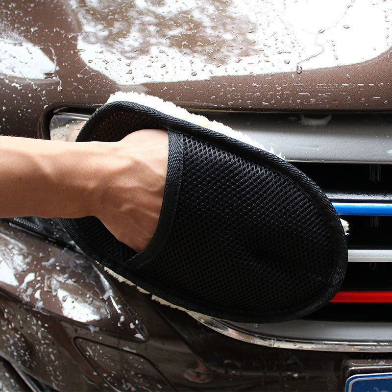 Car Wash Wool Gloves – Premium Soft Scratch-Free Cleaning Mitts