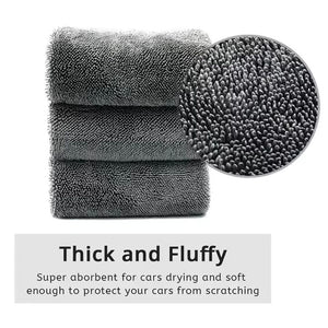 1200GSM Microfiber Twist Towel – Ultra-Absorbent Car Drying Cloth