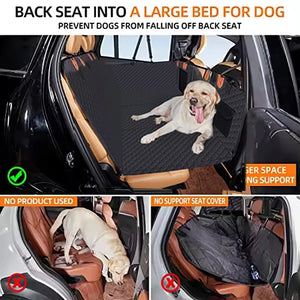 Improved Dog Car Seat Cover – Waterproof Non-Slip Pet Travel Bed