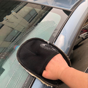Car Wash Wool Gloves – Premium Soft Scratch-Free Cleaning Mitts
