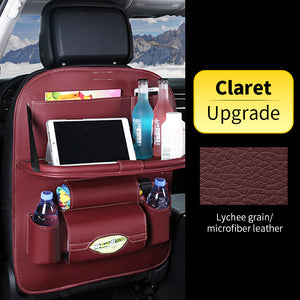 Car Back Seat Organizer with Foldable Table – Multi-Pocket Storage Bag