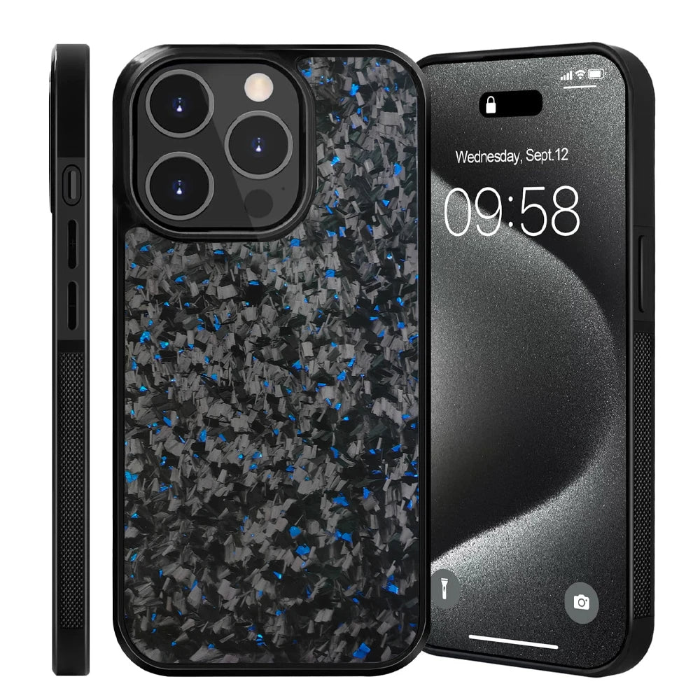 Clariom Forged Carbon iPhone Case – Magnetic Mount Ready & Shock-Resistant TPU
