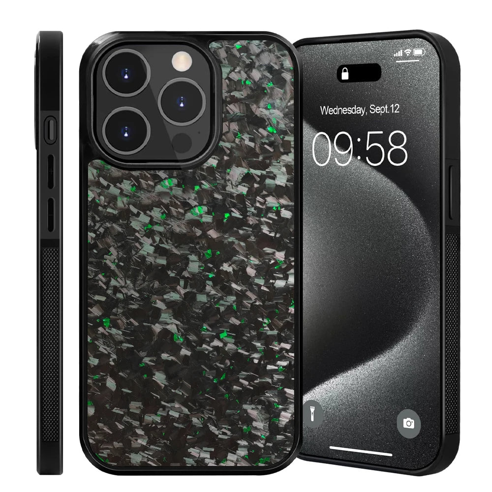 Clariom Forged Carbon iPhone Case – Magnetic Mount Ready & Shock-Resistant TPU